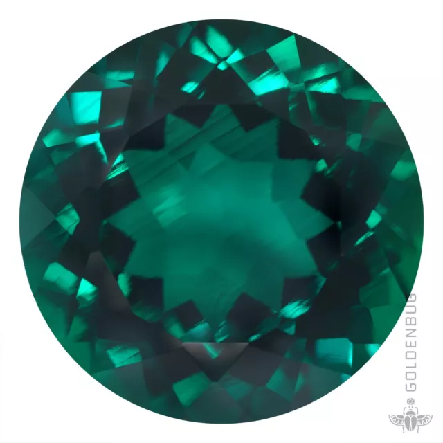 Emerald Genuine Top Green Round Cut Clean Hydrothermal Stone Zambia 8, 10, 12mm.