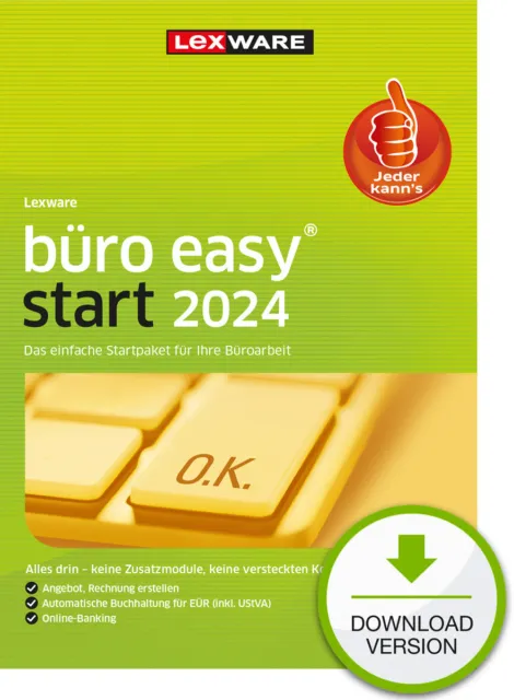 Lexware Büro Easy Start 2024, ABO-Version, Software-Download