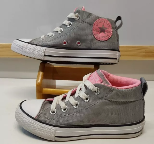 Converse 657272F Chuck Taylor All Star Madison Gray Mid Top Sneaker Size 13