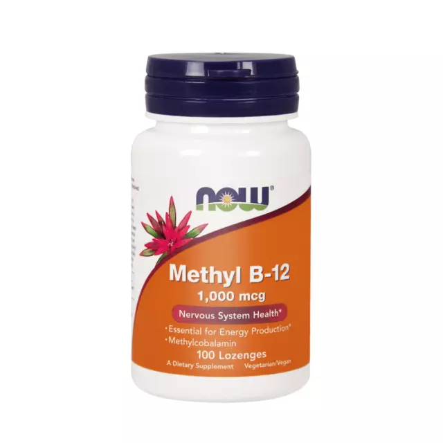 METHYL B-12 1000mcg  NERVOUS SYSTEM SUPPORT (100 LOZENGES) NOW FOODS