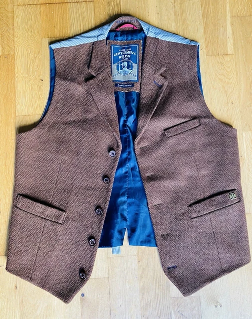 WHITE STUFF WAISTCOAT Mens Medium Grey Gentlemens Relish Cotton V Neck Casual 19.87 PicClick UK