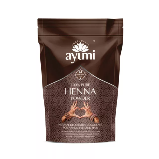 Ayumi Pure Henna Powder Natural Hair Colouring Prevents Dandruff 200g