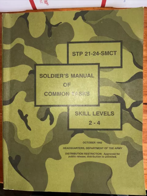 STP 21-24-SMCT Soldier's Manual of Common Tasks Skill Levels 2-4 Oct 1992 Army