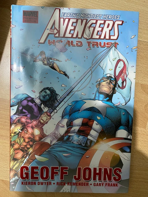 Avengers World Trust Marvel Premiere Hardback Hardcover Geoff John Gary Frank