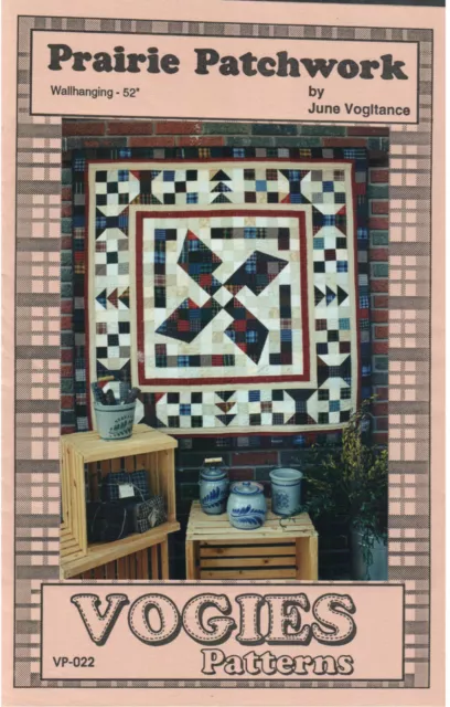 Prairie Patchwork Quilt Pattern Traditional Wall Hanging Square Quilt