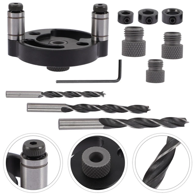 Drilling Guide Woodworking Hole Punch Step Drill Bits Step Drill Bit Set Suite