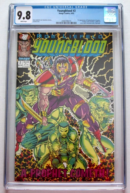YOUNGBLOOD # 2 First 1st PROPHET & ShadowHawk CGC 9.8 iMage 1992 Liefeld MOVIE