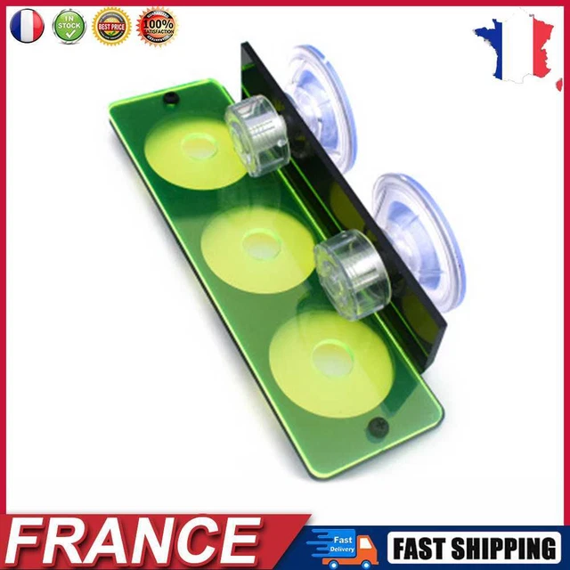 Fish Tank Fluorescence Coral Frag Rack Aquarium Reef w/ Plug Holder (Green) fr