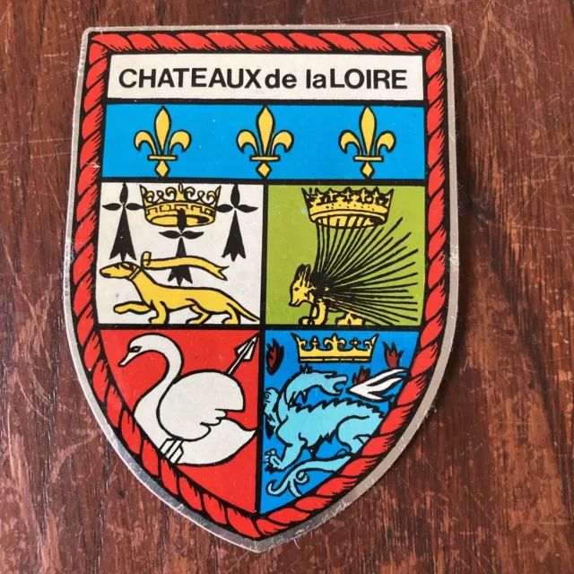 Autocollant Sticker Publicitaire Vintage Châteaux de la Loire