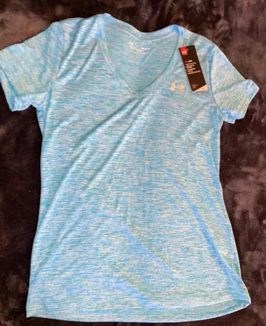 Under Armour Womens Small Twisted Tech V-Neck NWT 1258568