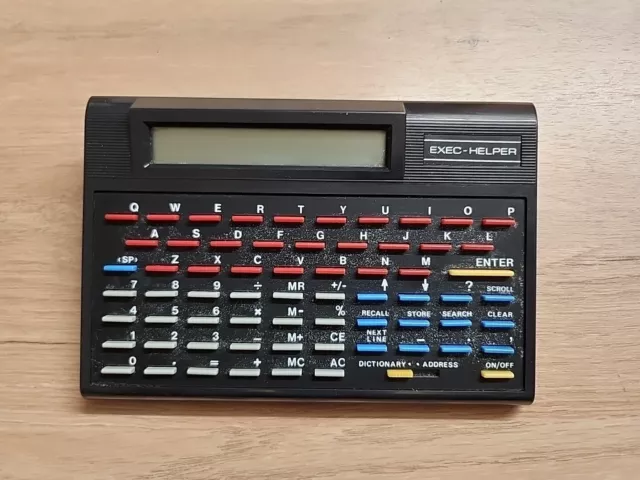 EXEC-HELPER 8200 Vintage Electronic Organiser Data Bank. Untested. Resto Project