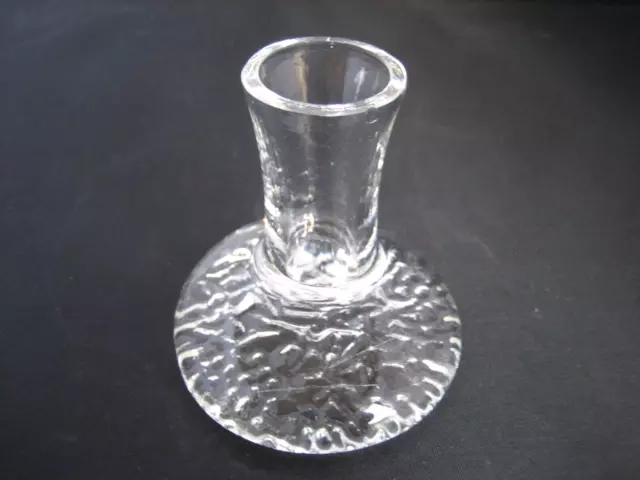 Vintage miniature glass candle holder / holder