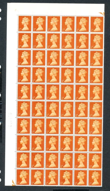 GB sg723 ½d Pre- Decimal machin Cyl 2 No Dot FULL SHEET UNMOUNTED MINT