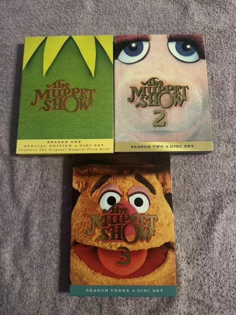 The Muppet Show Seasons 1 2 3 Series 12 Disc Set Kermit Ms. Piggy DVD Lot Kids