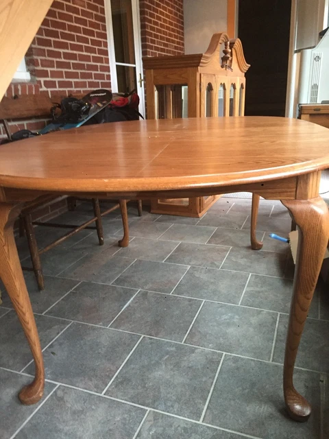 Pennsylvania House Furniture oak arm chairs (Pair), Hutch Top(only) and Oak Tabl
