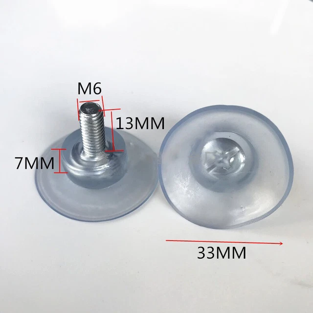 10 X 25mm Sign Holder Suction Cups – Rubber/Plastic By Rubbersuckers UK
