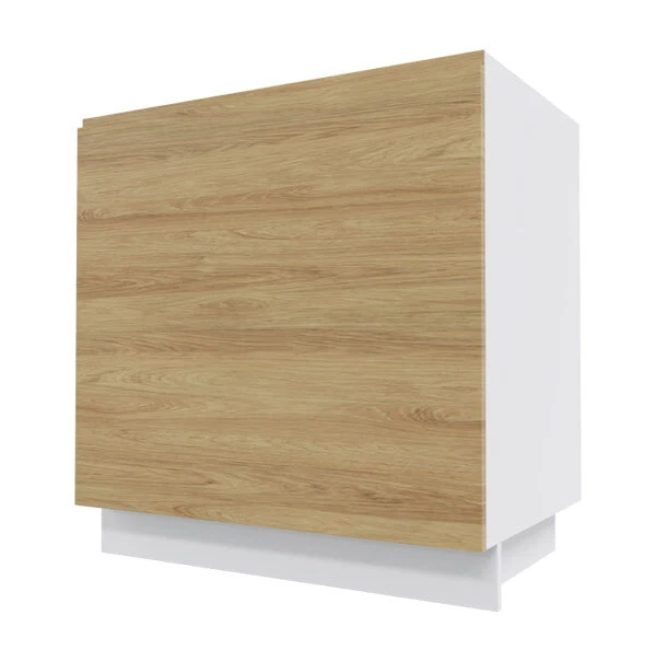 Armadietto lavello Arezzo 80x50x82cm REJS estratto completo senza maniglie colore a scelta (AZ-D1ZR/