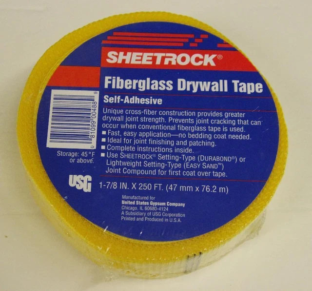 SHEETROCK FIBERGLASS DRYWALL Tape, SelfAdhesive 14.89 PicClick