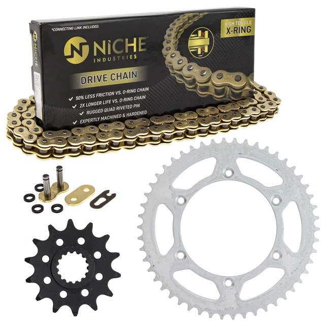 Pignone Catena Set per beta RR 400 450 525 14/50 Dente 520 x-Ring Fronte Retro