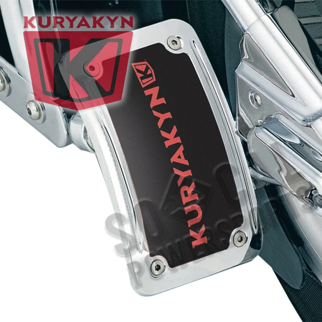 Kuryakyn Lighted Curved Vertical Side Mount License Plate Holder - 9251