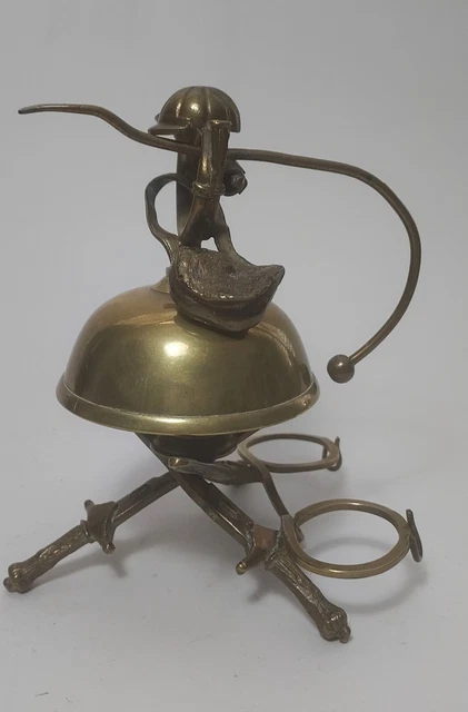 Antique Horseman's Trophy Brass Bronze Bell