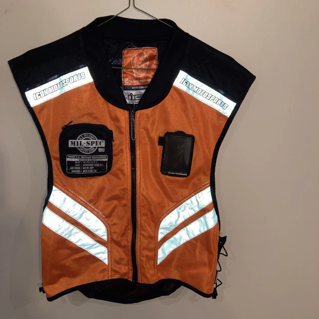 Icon Orange Riding Vest Adult Regular Size