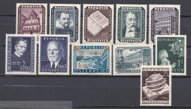 ÖSTERREICH == DIVERSE aus JAHRGANG 1953 feinst Postfrisch ==