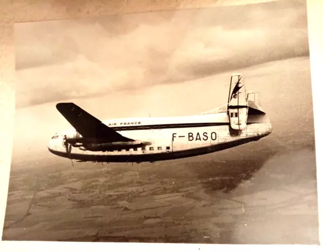 Rarephoto Air France  Format  18 Cmx23 Cm  Breguet 2 Ponts Provence