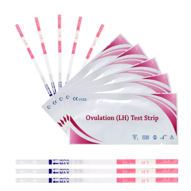 10/20/50X Women LH Ovulation Test Strips Home Urine Fertility Kits Fast Delivery