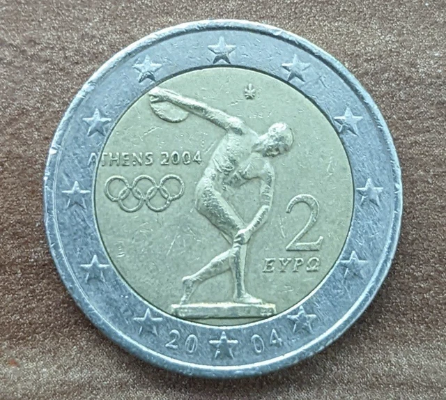 2 EURO COMMEMORATIVE Coin Greece 2004 Olympic Games Athens 2004 4.00 PicClick
