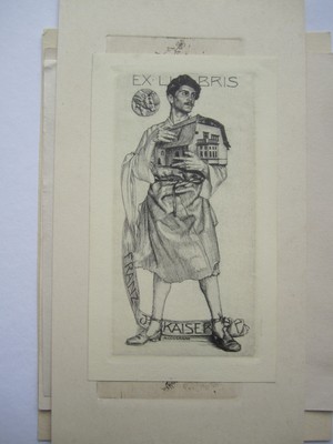 Exlibris Ex-Libris Mme Bérot Berger Vivre c'est savoir aimer 