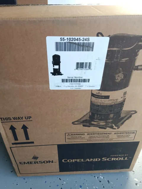 New Copeland ZP20K5E-PFV-7M2 Scroll Compressor