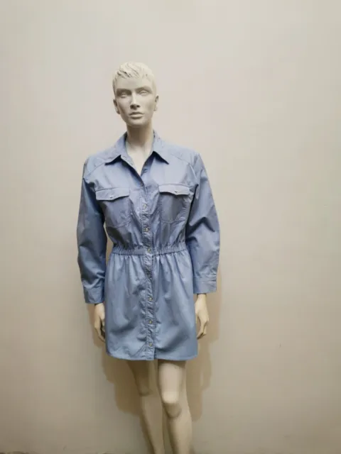 Zara Camicia Camicione Vestitino Donna Taglia  S Colore Celeste