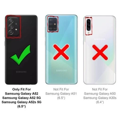 Coque pour Samsung Galaxy A52 A52s 5G Étui Marbre Téléphone Portable en Silicone 2