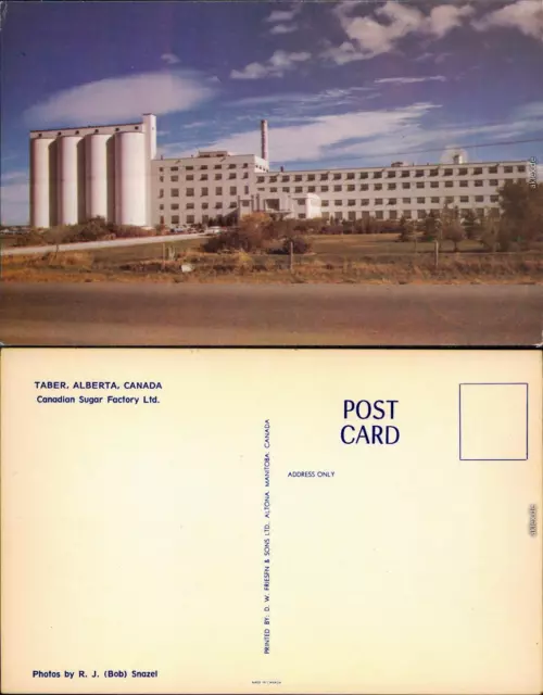 Taber Blick auf die Zucker-Silos (Zucker-Fabrik) 1980