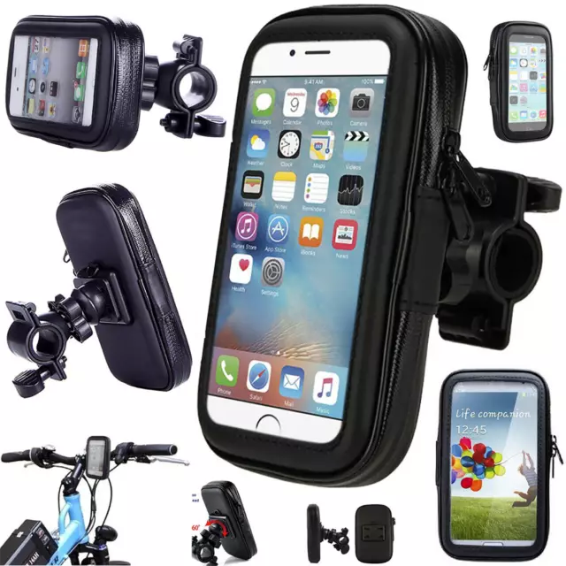 Bike Mount Holder Case 360° Waterproof Bicycle Mount handlebar for Samsung Phone
