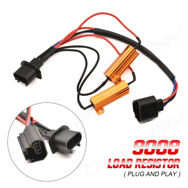 WIRE LED RESISTOR Canceler Error Decoder 9008 H13 Head Light High Low