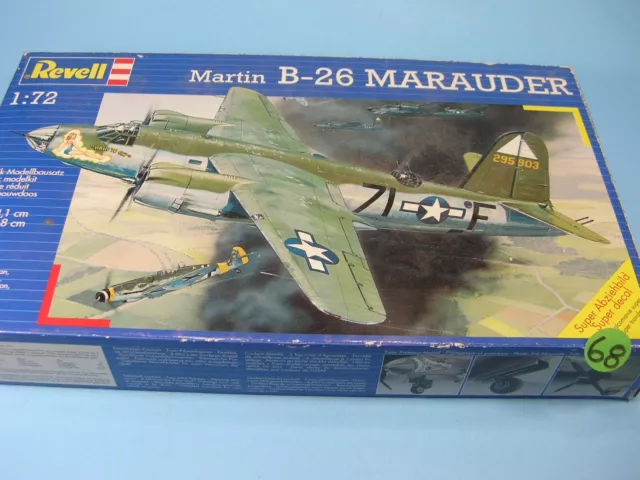 68.  1994 Revell 04325 1/72 Martin B-26 Marauder  Model Airplane Kit