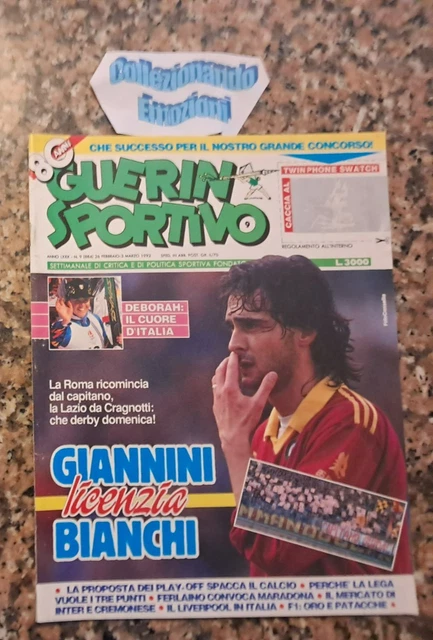 Guerin Sportivo N° 8-2001 - Del Piero, Samuel, Liverpool - Magazine Italien