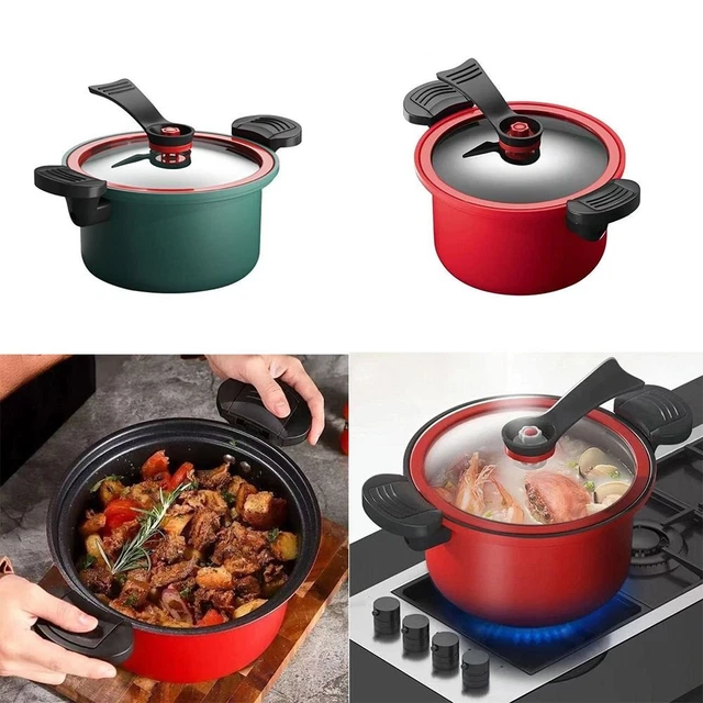 NONSTICK PRESSURE COOKER 3.5L Soup Meat Pot Induction Cooker Gas Stove
