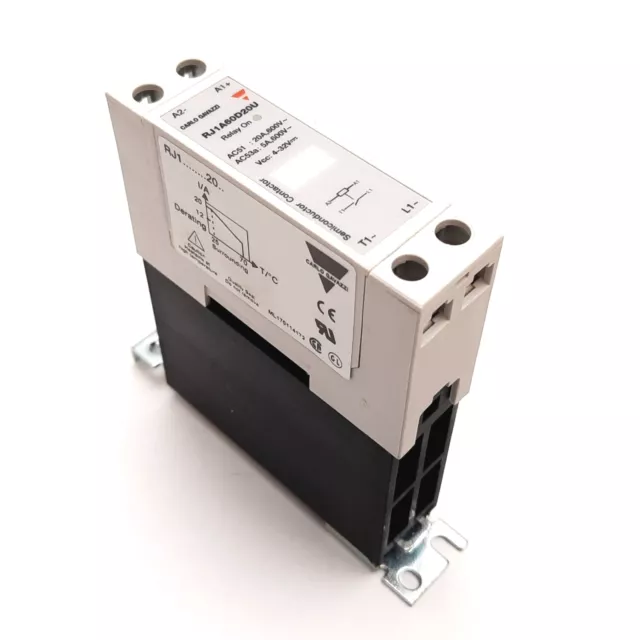 Carlo Gavazzi RJ1A60D20U Solid State Relay Contactor, 4-32VDC, With Heatsink