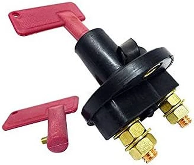 12 Volt 300 Amp Battery Disconnect Cut off Kill Switch with 2 Keys