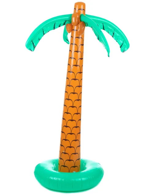 Aufblasbare Palme Sommerparty-Deko braun-grün 180cm - Cod.6266