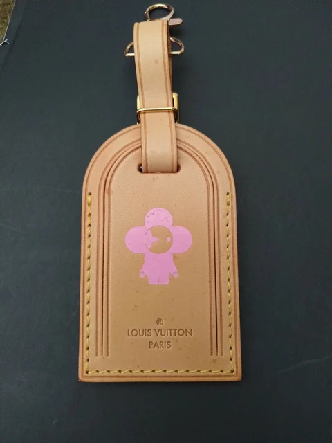 Authentic Louis Vuitton Luggage Tag w/ M Stamp 🇫🇷 Natural Vachetta  Pristine