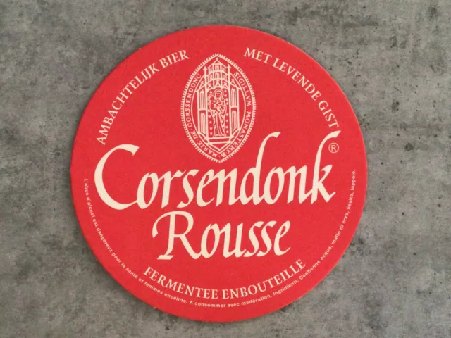 Bierdeckel Coaster Beermat - Corsendonk Rousse