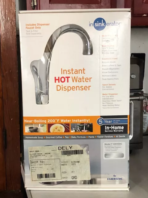 NIB SEALED InSinkErator F-GN1100 Instant Hot Water Dispenser - Chrome