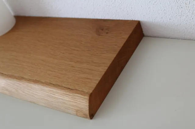 2 uds tablero de pared de roble salvaje tablero de madera maciza estante tablero de estantería borde de árbol! 3