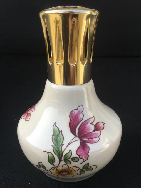 Lampe Berger Paris – Porcelaine, Décor Floral, N°32 (très Bon état, Micro-rayures)