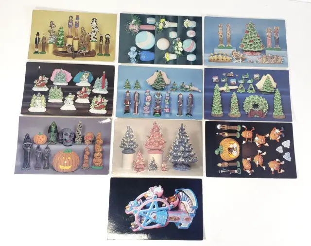 Lote de 10 postales de catálogo de moldes de cerámica moldes de Nowell 4 x 6 lotes #8