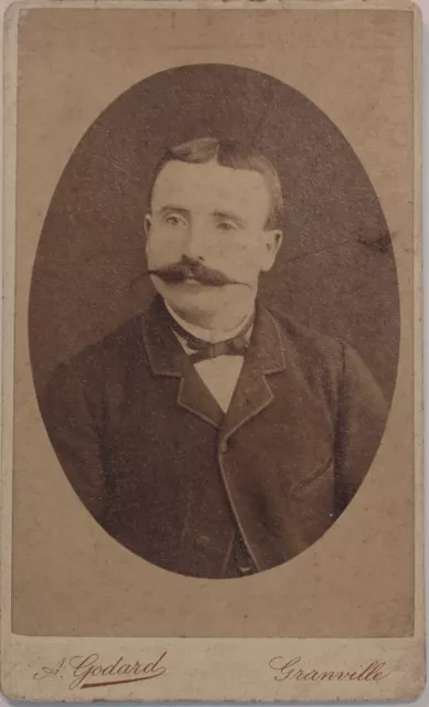 A. Godard Granville Photographie Carte de visite Cdv Vintage Albumine 